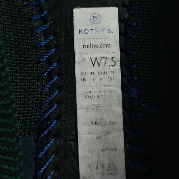 Rothy’s The Flat Women 7.5 Esmerald Green Retired - Picture 11 of 13